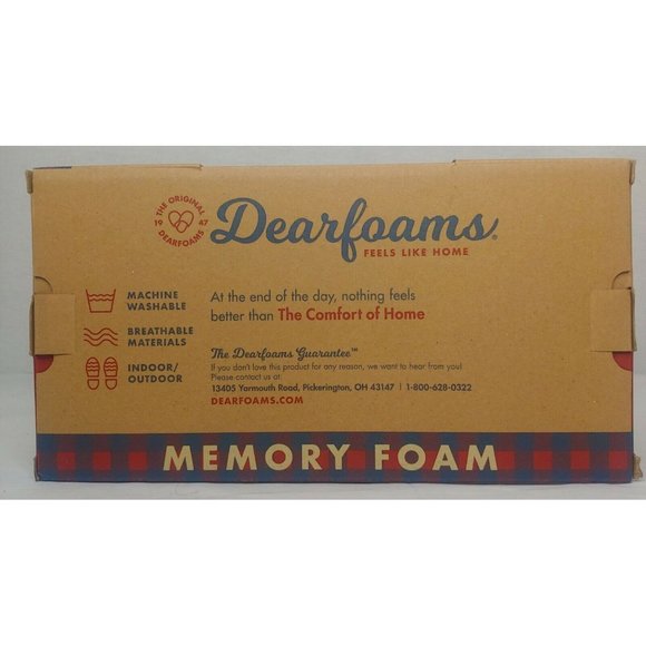 Dearfoams Womens Small 5-6 Sweater Knit Clog Memory Foam Slipper Gray NIB NEW - Picture 9 of 10